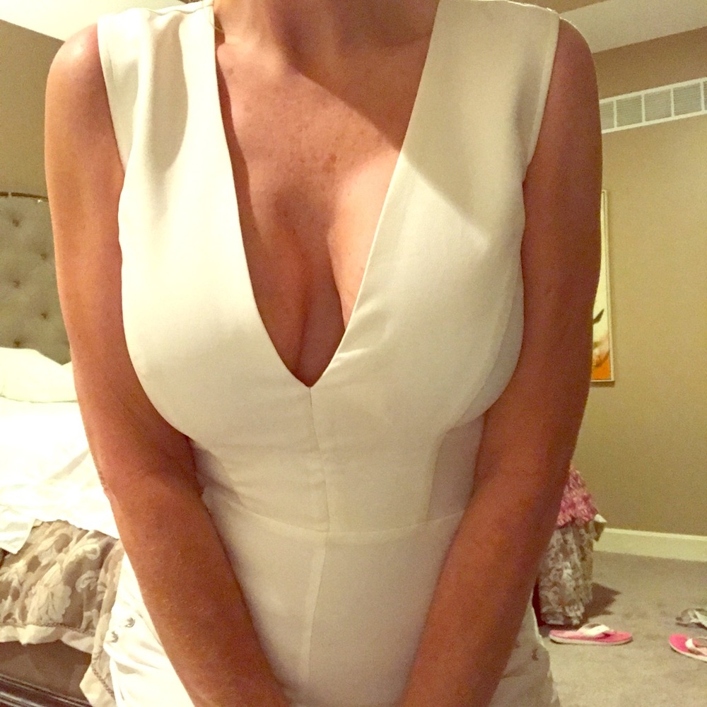 White Shoe Dazzle jumpsuit